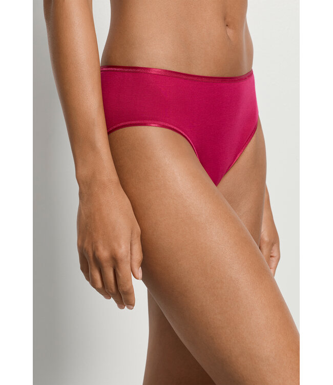 Hanro Cotton Seamless Midi Brief Light Sangria (071626)