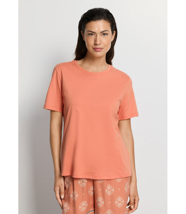 Hanro Natural Short Sleeve Shirt Light Carnelian (SALE)