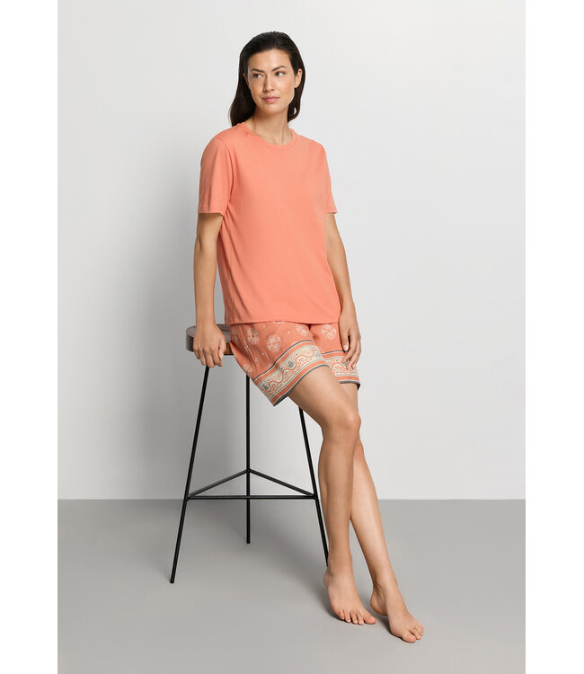 Hanro Natural Short Sleeve Shirt Light Carnelian (078662)