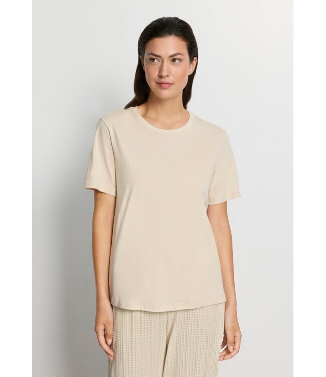 Hanro Natural Short Sleeve Shirt Oyster Gray (SALE)