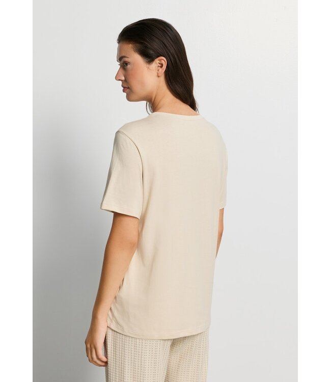 Hanro Natural Short Sleeve Shirt Oyster Gray (078662)