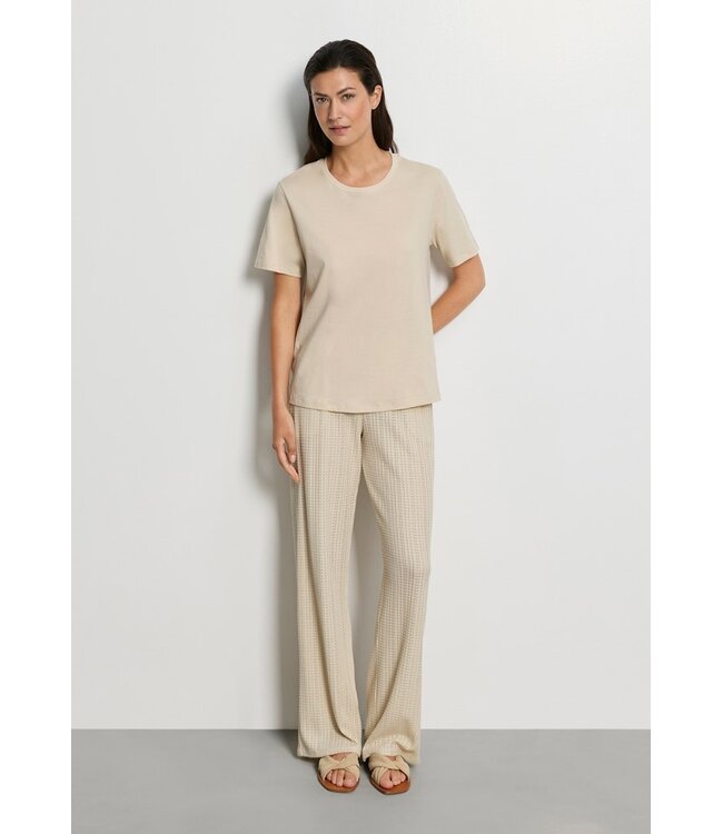 Hanro Natural Short Sleeve Shirt Oyster Gray (078662)