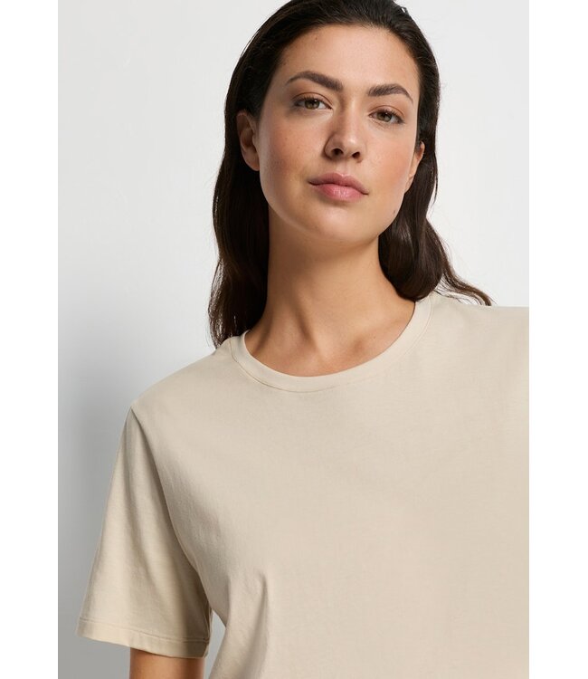 Hanro Natural Short Sleeve Shirt Oyster Gray (078662)