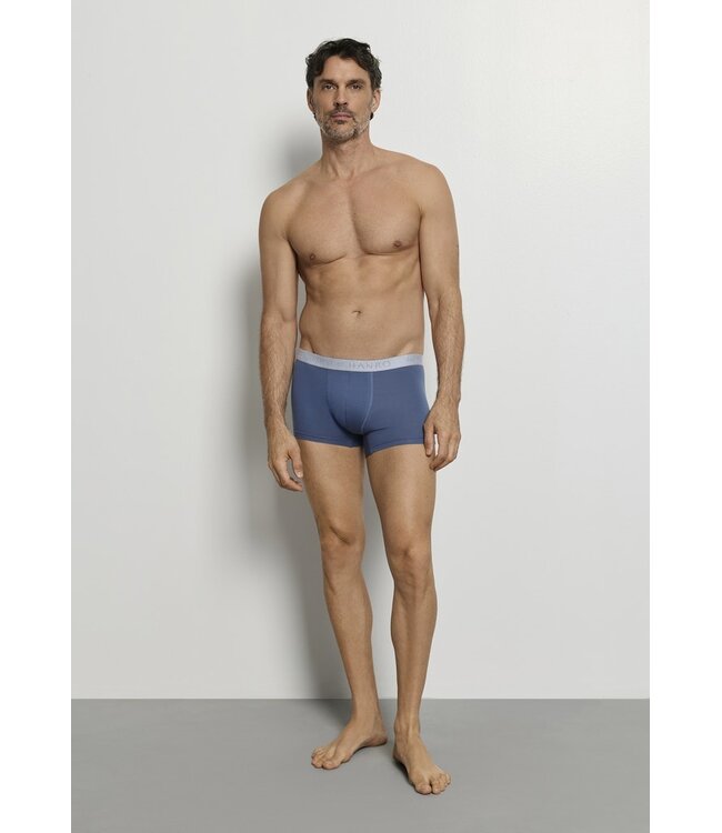 Hanro Cotton Essentials Pants 2-Pack Studio Green | Retro Blue (073078)