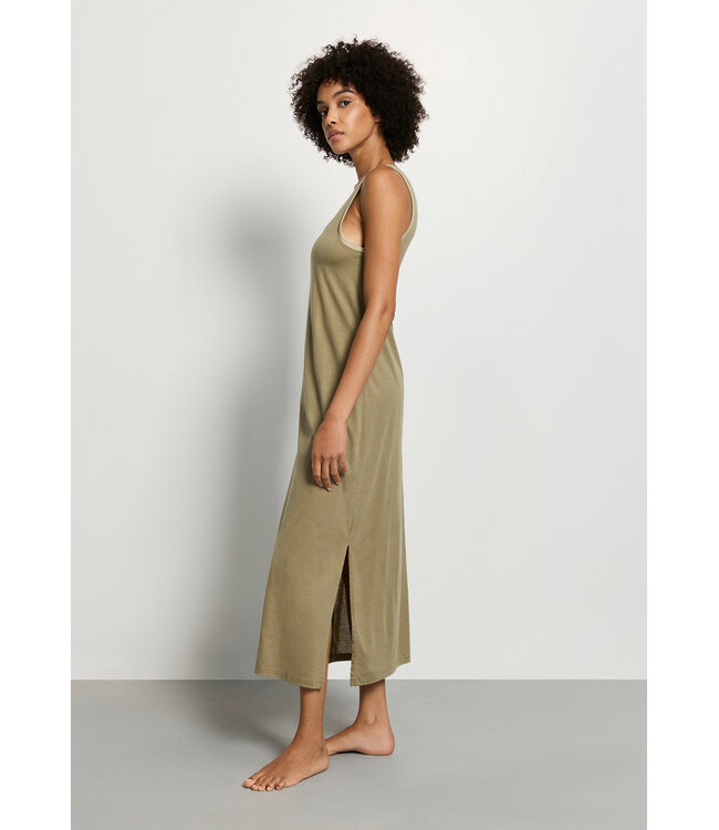 Hanro Laura Sleeveless Nightdress Covert Green (SALE)