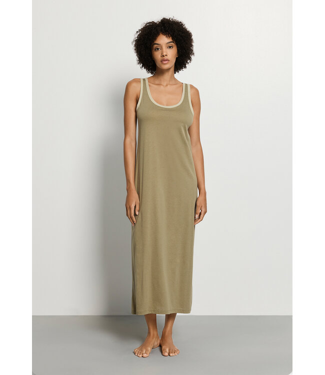 Hanro Laura Sleeveless Nightdress Covert Green (074265)