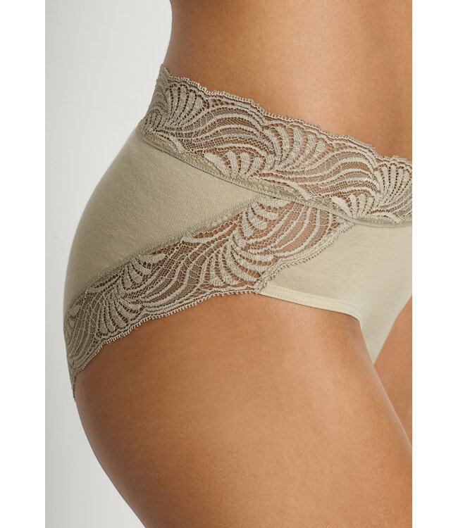 Hanro Cotton Delight Midi Brief Olive Stem (071835)