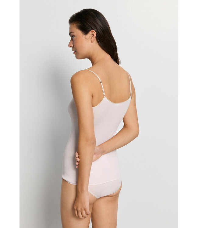 Hanro Cotton Seamless Spaghetti Top Honeydew (071601)