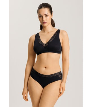 Hanro Cotton Delight Soft Cup Bra Black (NEW BASIC)