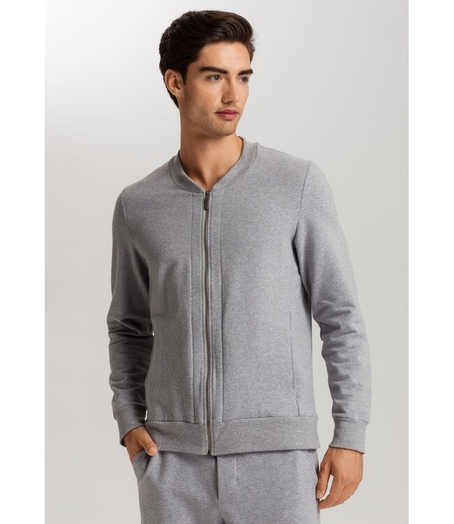 Hanro Natural Living Jacket Grey Melange (075774)