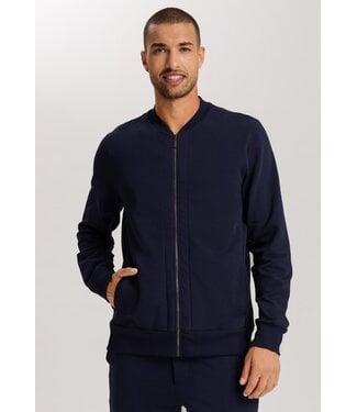 Hanro Natural Living Jacket Deep Navy (NEW BASICS)