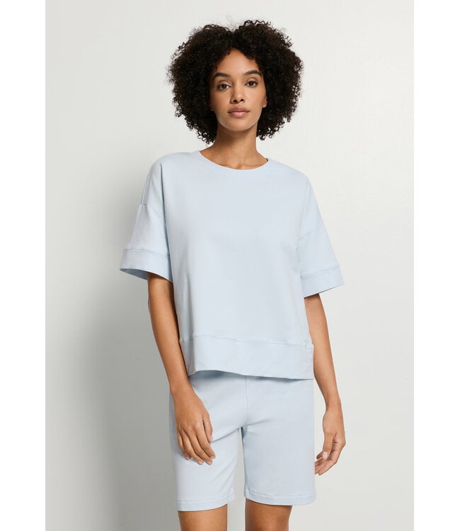 Hanro Natural Living Sweatshirt Watery Blue (078896)