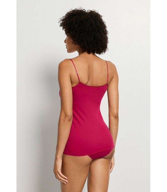 Hanro Cotton Seamless Spaghetti Top Light Sangria (071601)