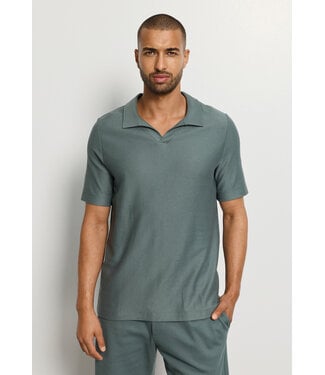 Hanro Travelwear  Shirt V-Neck Studio Green (SALE)
