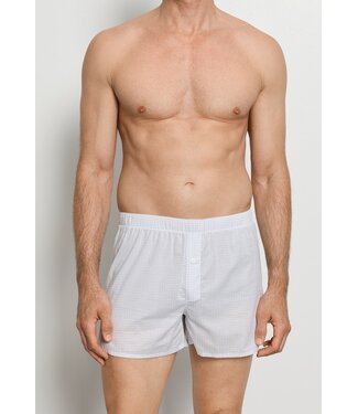 Hanro Fancy Woven Boxer Squared Sky (SALE)