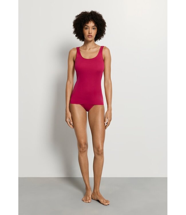 Hanro Cotton Seamless Tank Top Light Sangria (071604)