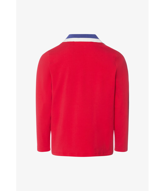 Hanro Charlotte Adam Long Sleeve Shirt Cherry Red (074718)