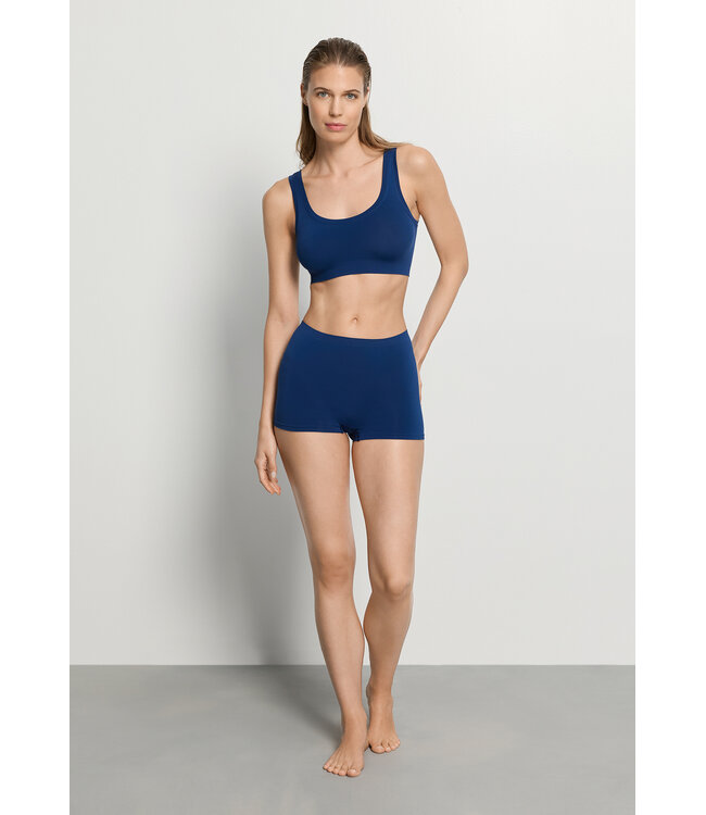 Hanro Charlotte Adam Crop Top Estate Blue (074719)