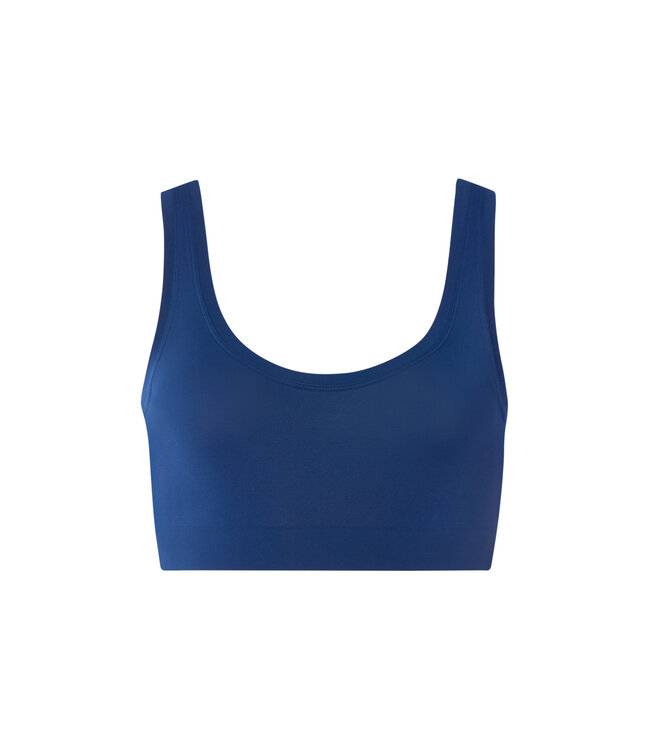 Hanro Charlotte Adam Crop Top Estate Blue (074719)