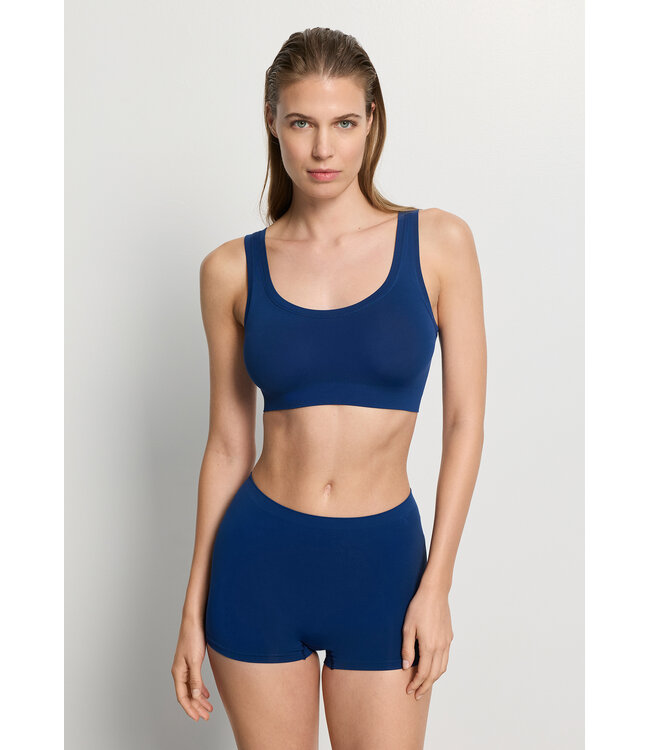 Hanro Charlotte Adam Crop Top Estate Blue (NEW TREND)
