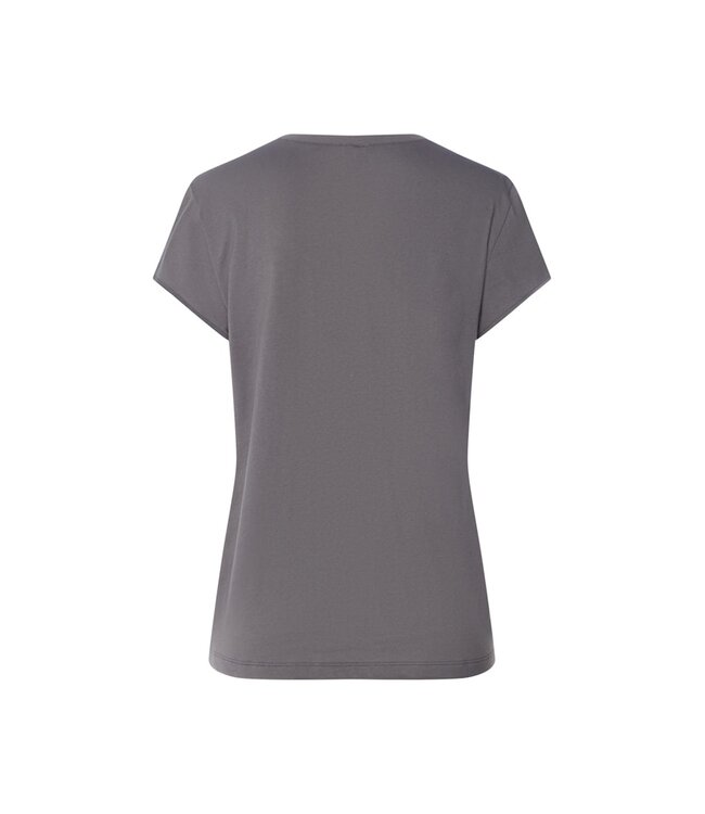 Hanro Natural Short Sleeve Shirt V-Neck Mercury (078256)