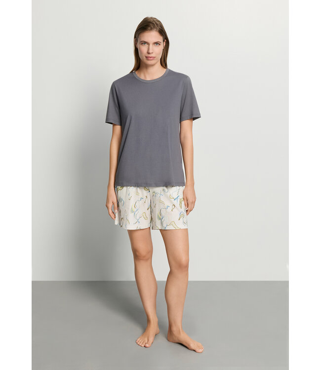 Hanro Natural Short Sleeve Shirt Mercury (078662)