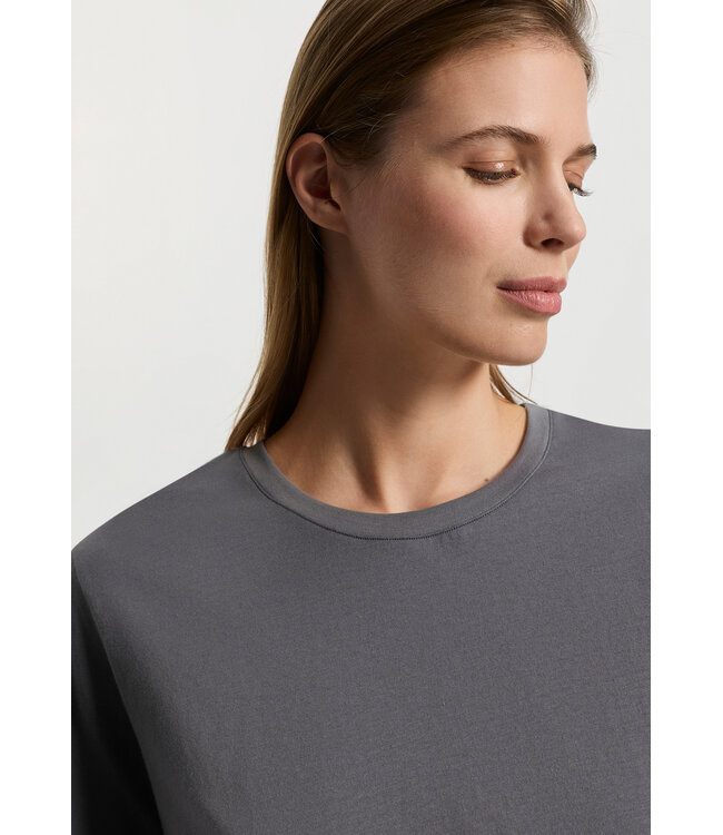 Hanro Natural Short Sleeve Shirt Mercury (078662)