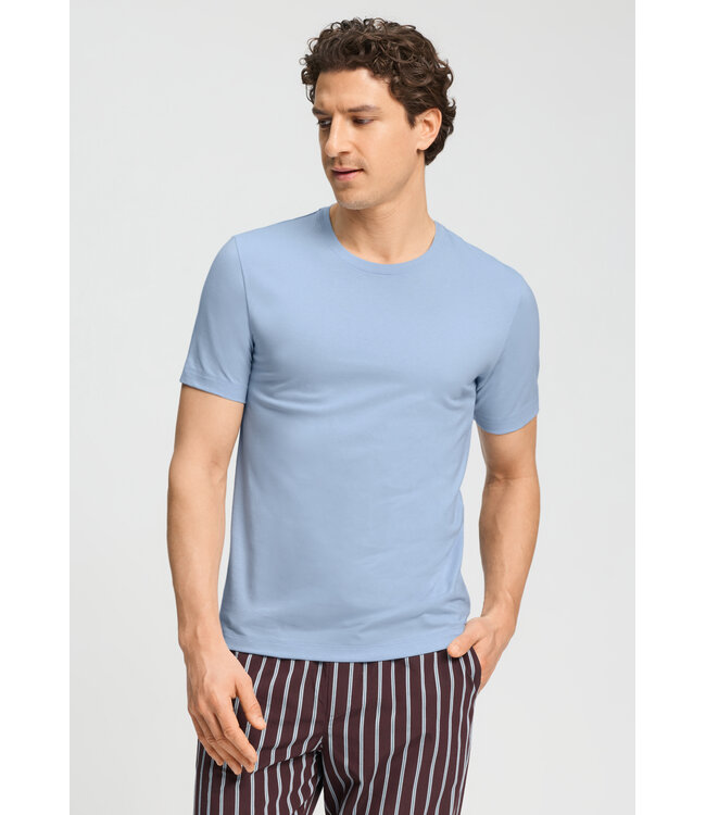 Hanro Living Shirt Crew Neck Cashmere Blue (075050)