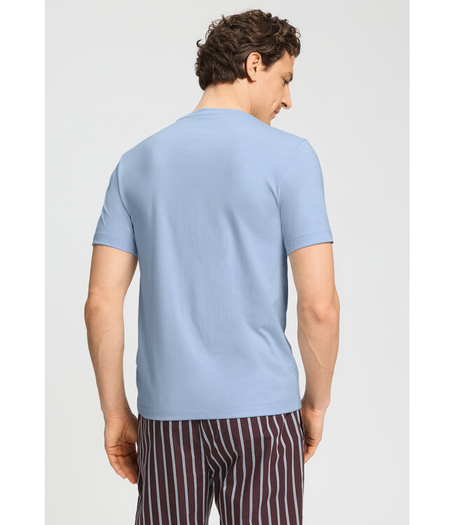 Hanro Living Shirt Crew Neck Cashmere Blue (075050)