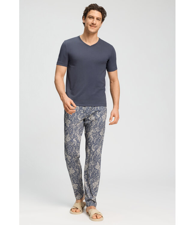 Hanro Living Shirt V-Neck Stormy Gray (075051)