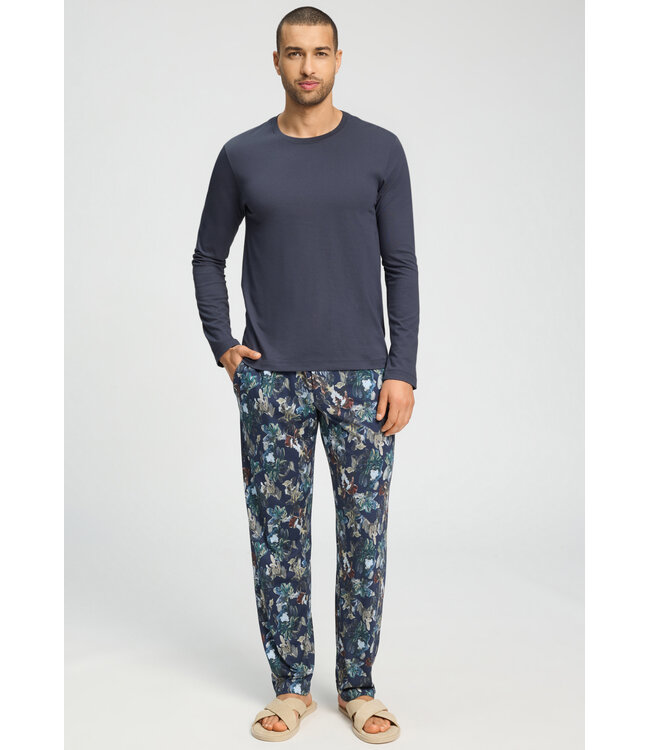 Hanro Living Shirts Long Sleeve Stormy Gray (075053)
