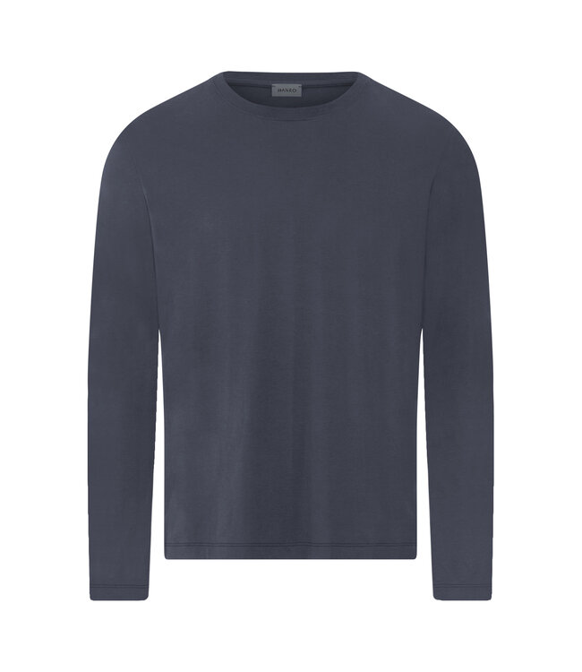 Hanro Living Shirts Long Sleeve Stormy Gray (075053)