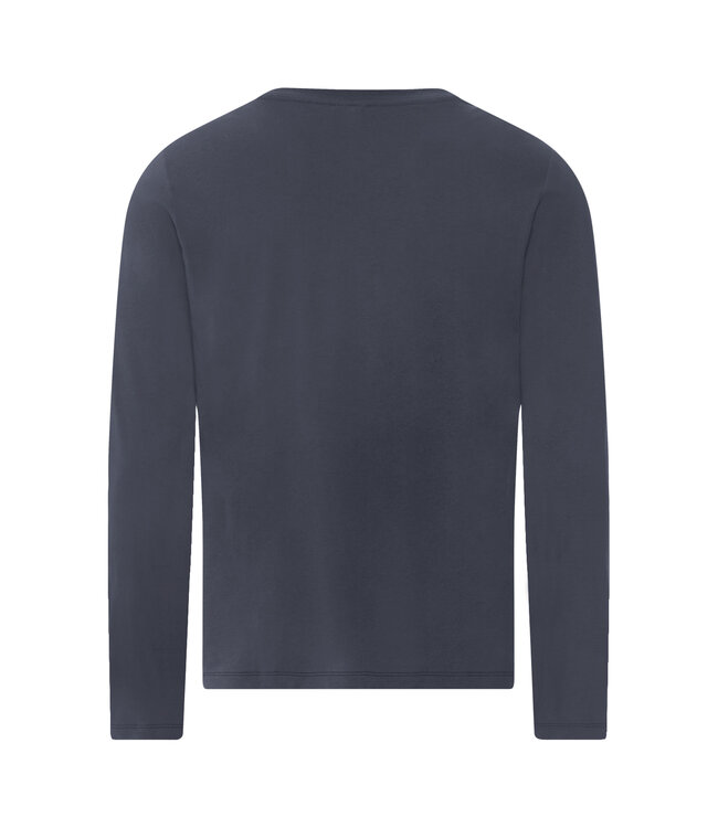 Hanro Living Shirts Long Sleeve Stormy Gray (075053)