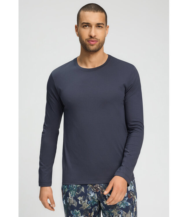 Hanro Living Shirts Long Sleeve Stormy Gray (075053)