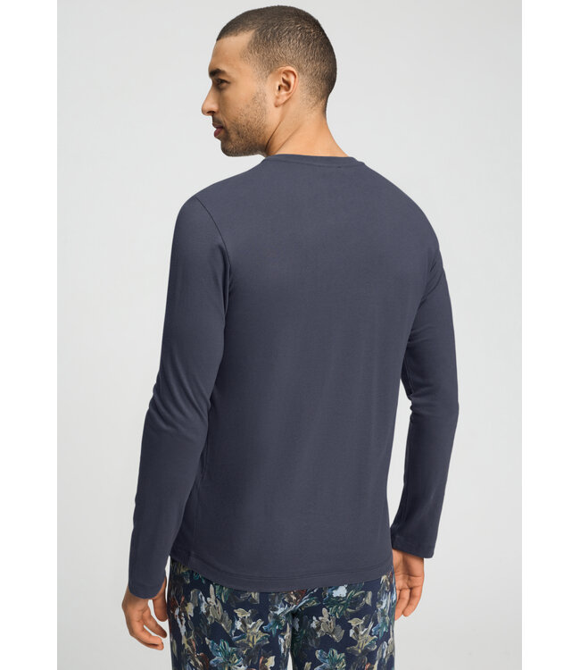 Hanro Living Shirts Long Sleeve Stormy Gray (075053)