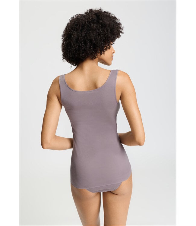 Hanro Cotton Seamless Tank Top Stormy Rose (071604)