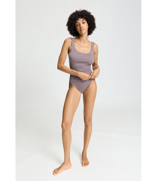 Hanro Cotton Seamless Tank Top Stormy Rose (071604)