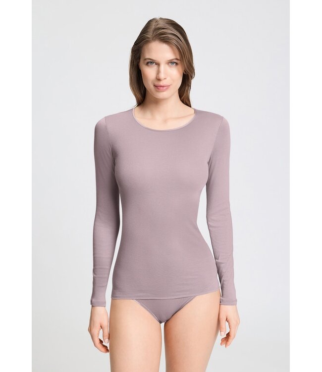 Hanro Cotton Seamless Shirt Stormy Rose (NEW TREND)