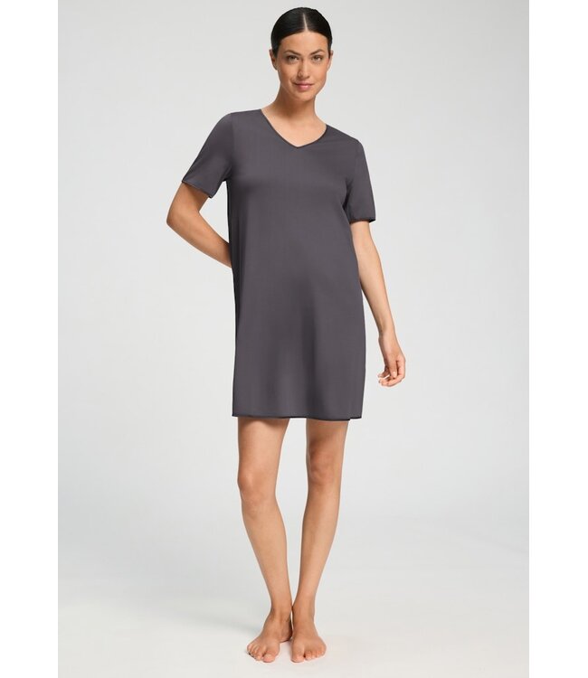 Hanro Cotton Silk Short Sleeve Nightdress Boulevard (074814)