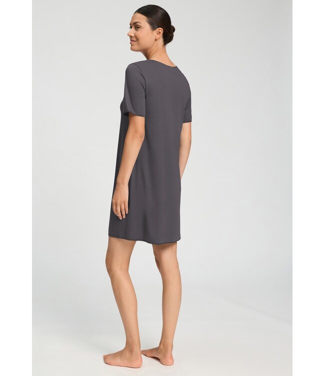 Hanro Cotton Silk Short Sleeve Nightdress Boulevard (074814)