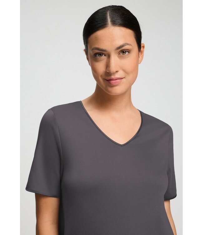 Hanro Cotton Silk Short Sleeve Nightdress Boulevard (074814)