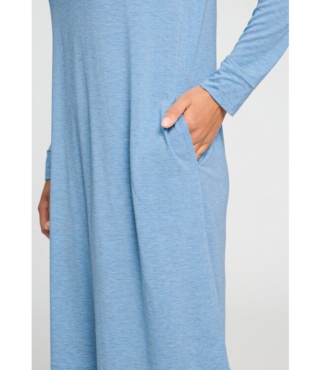 Hanro Natural Elegance Nightdress Bluebird Melange  (074831)