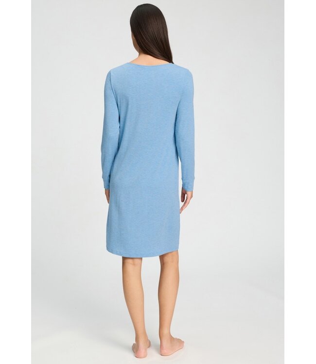 Hanro Natural Elegance Nightdress Bluebird Melange  (074831)