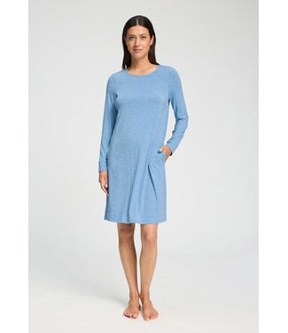 Hanro Natural Elegance Nightdress Bluebird Melange  (NEW TREND)