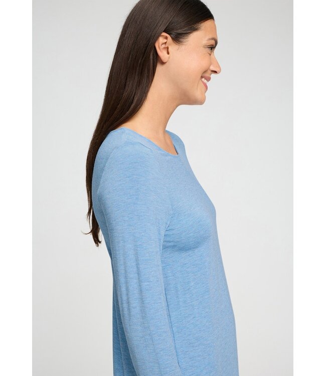 Hanro Natural Elegance Nightdress Bluebird Melange  (074831)