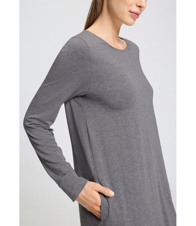 Hanro Natural Elegance Nightdress Stone Melange  (074831)