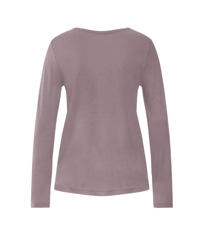 Hanro Sleep & Lounge Long Sleeve Shirt Stormy Rose (074844)