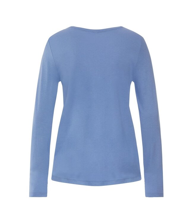 Hanro Sleep & Lounge Long Sleeve Shirt Bluebird (074844)