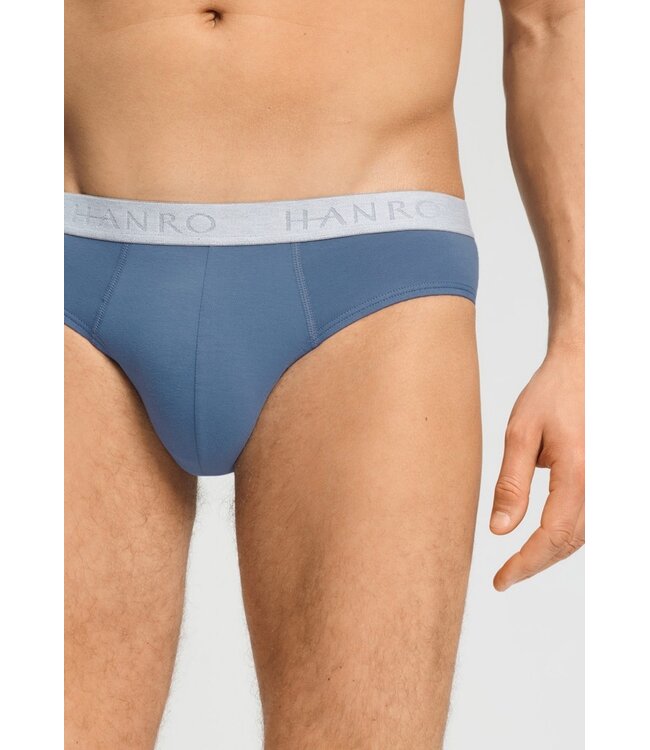 Hanro Cotton Essentials 2-Pack Stormy Gray | Tanzanite (073075)