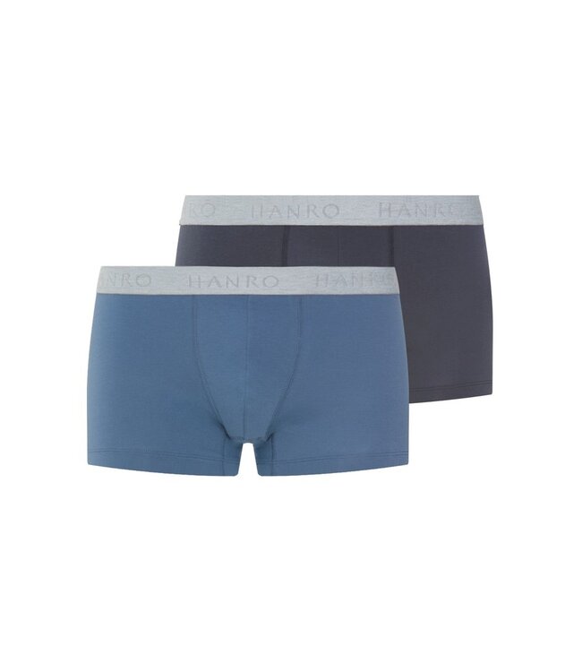 Hanro Cotton Essentials Pants 2-Pack Stormy Gray| Tanzanite (073078)